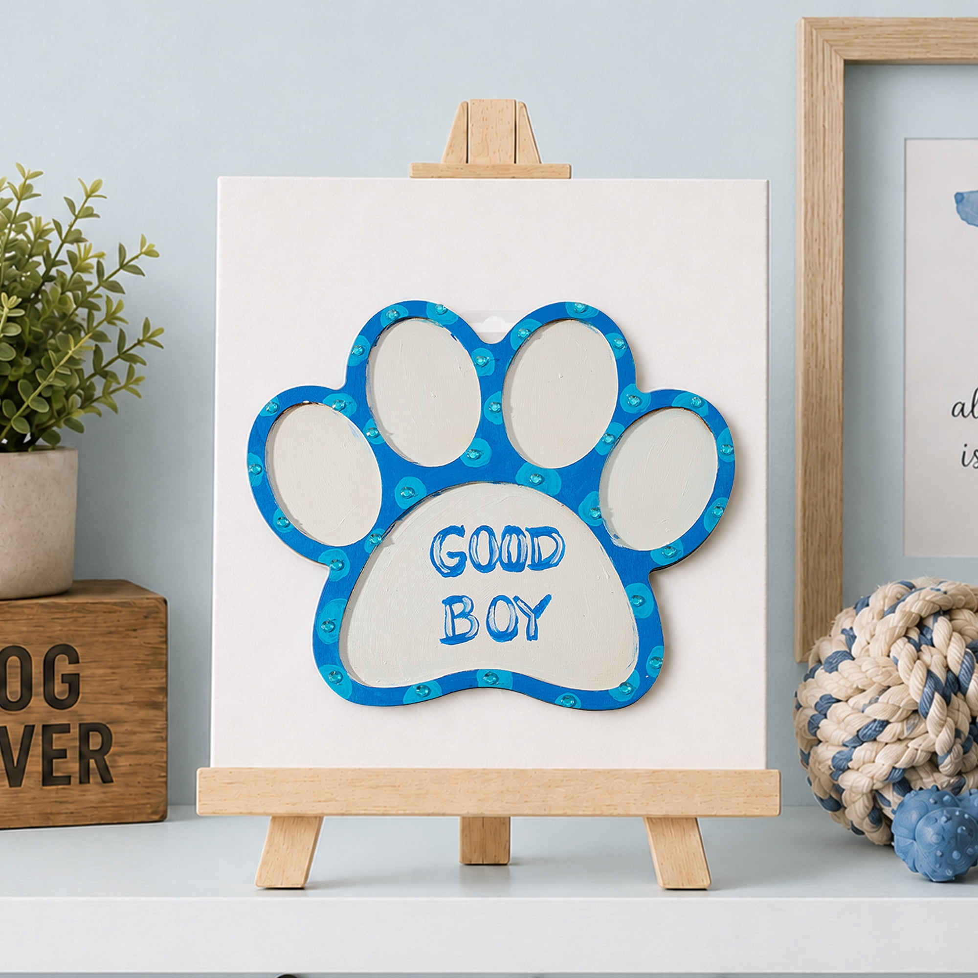 Hello Hobby 10" Shapes-Paw, Unfinished Wood Surface, 9.96 x 8.5x 0.24 inch