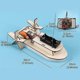 thumbnail image 2 of Wooden Sailboat Ship Kit,harvey Sailing Modelstudents Diy Paddle Wheel Ship Assembling Model Remote Control Educational Toy Material Kits Kids Educati, 2 of 5