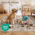 thumbnail image 4 of ODIKA 2'x3' Ultra-Soft Accent Mat, Vintage Rustic Bird Motif With Distressed Cottage Garden Floral Flowing Dynamic None Washable, Bare feet friendly, Easy Care Indoor rug for Bedside, Footrest, 4 of 7
