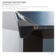 thumbnail image 4 of OUNONA 100Pcs Carton Packing Corner Protectors Black Plastic Guards for Shipping and Storage, 4 of 6