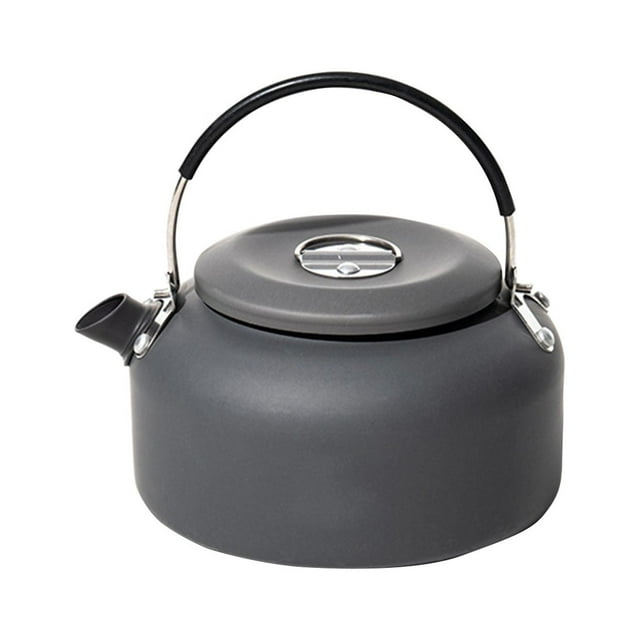 EGNMCR Bouilloire de Camping et de Randonnée Portable 800 ml en Acier Inoxydable Léger et Théière de Camp Portable Idéale pour le Bushcraft et l'Utilisation Extérieure Bouilloire d'Extérieur