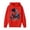 Red, variant on Youth Superhero Team Graphic Hoodie, Long Sleeve Pullover Fleece Costume Outwear for Holiday Gift and Party, Gray, 160