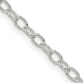 thumbnail image 1 of Sterling Silver 3.4mm Oval Cable Chain (30 X 3.4) Made In India qfc72-30, 1 of 5