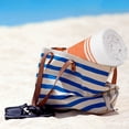 thumbnail image 6 of REGALWOVEN Oversized Striped Beach Towels, Comfort and Quick Dry Towel for Travel, Swim, Camp Orange 40' x 72', 6 of 8