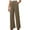 Green, variant on cFmduc Women's Wide Leg Pants Elastic High Waisted Pleated Casual Palazzo Pants Straight Leg Trousers with Pockets