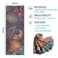 thumbnail image 2 of Multicolor Paisley Pattern Hot Yoga Mat Towel Non Slip for Hot Yoga - Quick-Drying Yoga Mat Cover with 4 Corner Pockets with Travel Bag - Hot Yoga Towel Non Slip 74"x26", 2 of 6