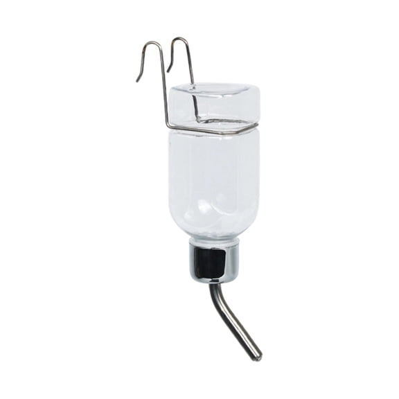Ball Drinking Water Dispenser, 9.4in Hanging Transparent Bottle for Hamster Hedgehog Chinchilla Guinea Pig Cage Wall Mount
