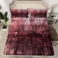 thumbnail image 2 of Homewish Ink Painting Twin Sheet Sets,Red Brown Twin Fitted Sheet,Abstract Splash Ink Flat Sheet For Men Women,Breathable Home Decor,3-Piece, 2 of 7
