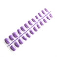 thumbnail image 3 of pitrice 24 Pcs Ongles Postiches Ballerine Courts Résistants aux Rayures Forme Coffin Colorés Style Français Bricolage Personnalité Unique Ongles Acryliques 26lavande Clair, 3 of 9