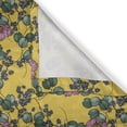thumbnail image 6 of Ambesonne Floral Valance & Curtain, Flowers on a Yellow Backdrop, 55"x36", Earth Yellow Pink and Green, 6 of 7