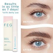FEG Eyebrow Enhancer for Length Thickness Darkness Serum 100% Natural Eyebrow Enhancer Eyebrow Serum - 3 Pack