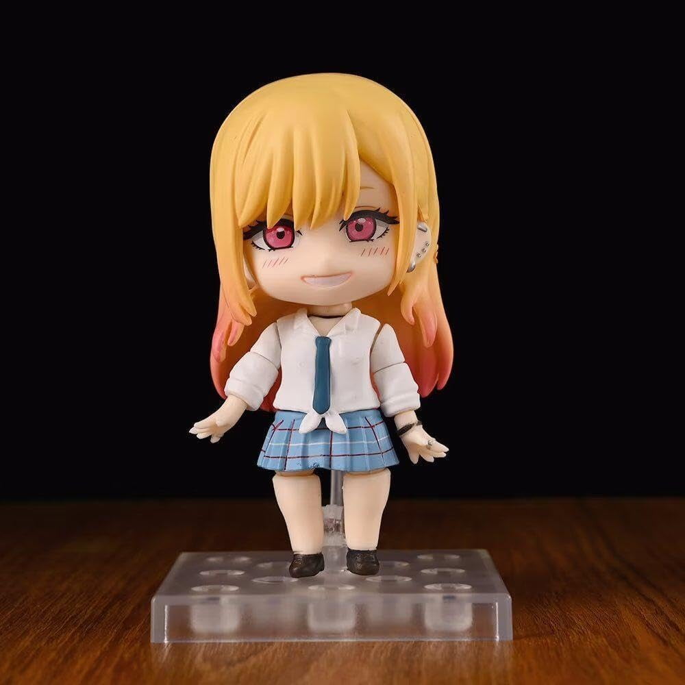 New Kitagawa Marin Figures, Cute Version Face-Changing Statue 10cm/3.9inch PVC Characters Model Decoration Collectible Action Figure Anime Fans Gift