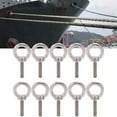 thumbnail image 4 of Stainless Steel Eye Bolts, 10-Piece Set, M6 x 25mm, 304 Grade, Heavy-Duty Lifting and Fastening Hardware, Round Ring Screw Fasteners with High-Quality Stainless Steel Construction, 4 of 9