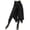 #03Black, variant on Steampunk Vintage Style Skirts for Women, Women’s Victorian Lolita Irregular Strappy High Waist Skirt, Gothic Renaissance Midi Skirt Wine S