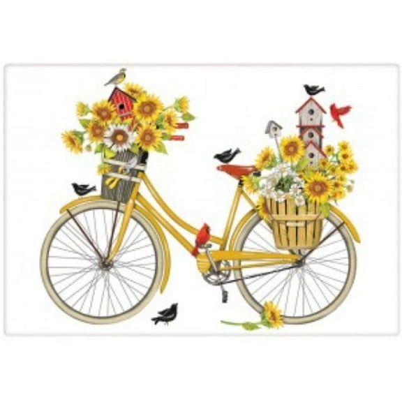 Sunflower Bike Flour Sack Towel