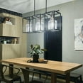 thumbnail image 4 of 52033BK Kichler Lighting Kitner - 3 Light Linear Chandelier In Vintage Industrial Style-18.5 Inches Tall and 10.5 Inches Wide-Black Finish, 4 of 7