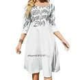 thumbnail image 1 of Las grandes cosas nunca vienen de la comodidad Zs Vestido acampanado Vestido de cuello cuadrado Vestido estampado de moda femenina elegante Grandes cosas, 1 of 6