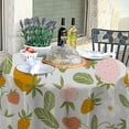 thumbnail image 4 of Coolnut 60"x60" Round Tablecloth, Strawberry and Flowers Leaves Modern Table Cover for Home Decoration Washable Table Cloth for Dinner Picnic, 4 of 5
