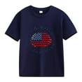 thumbnail image 4 of zbxnLI Kids 4th of July Shirts for Girls Boys Short Sleeve T-Shirts Independent Days Graphic Tee Tops, 4 of 4