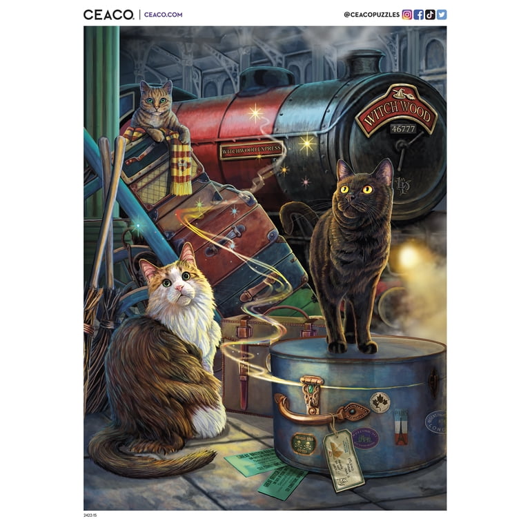 未使用　クリスコンサニーGAME OF FATE ウッドウォールアート Ceaco Witchwood Express Andrew Farley 500 Piece Interlocking