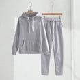 thumbnail image 2 of Migroa Perfect Gift Set for Men | Matching Hoodie & Relaxed Fit Joggers | Cozy Loungewear & Travel Sweatsuit Under $20, Grey Xl, 2 of 9