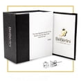 thumbnail image 5 of BEBERLINI Stud Earring Set of 4 Cubic Zirconia Earrings Shinny Female Silver Square Ear Jewelry Size 6 mm, 5 of 6