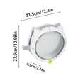 thumbnail image 2 of Large Indoor Cat Door ABS Material 4 Locking Modes Rounded Edges for Thin Doors Walls Rainproof Pet Passage Safe, 2 of 6