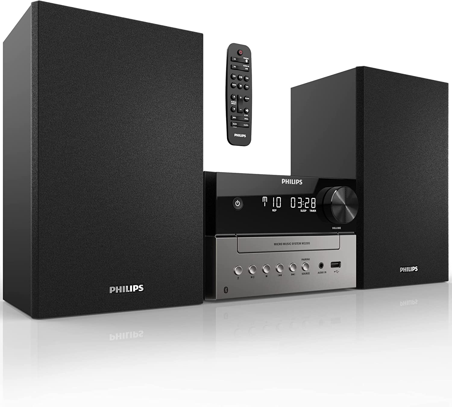 LONPOO LP-816 CDプレーヤーコンポ FM Bluetooth LONPOO LP-816 Bluetooth Home Stereo System, 40 Watts RMS CD