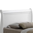thumbnail image 2 of Classic Design White Twin Bed - Spacious 84" X 41" 44" Construction With Particle Board 84in 41in 44in For A Peaceful Night's Rest Durably Built, 2 of 2