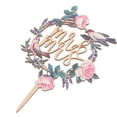 thumbnail image 1 of Wedding Cake Topper Wedding Cupcake Topper Cake Insert Topper Cake Decor, 1 of 3