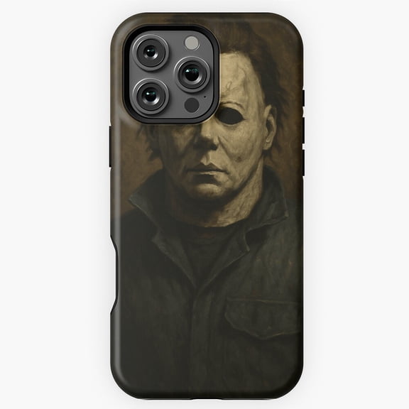 Halloween Michael Myers Oil Painting Phone Case for iPhone 16 15 14 13 12 11 Pro Max M5911919