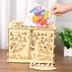 thumbnail image 1 of Cajas De Tarjetas Caja de tarjeta de boda de madera DIY, cajas de tarjetas de visita, decoración de recuerdo de fiesta (JM01373), 1 of 7