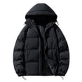 thumbnail image 2 of Christmas Clearance Ofreoo Men's Stitching Drawstring Hooded Slim Fashion Jacket Coat Outwear, 2 of 6