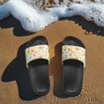 thumbnail image 4 of Psesaysky Women's Colorful Printed Beach Sandals Beach Party Comfortable Lightweight Summer House Slippers Shower Shoes Suitable for Indoor Outdoor Black Sole Size 10, 4 of 7