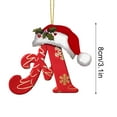 thumbnail image 5 of AuroraX Minimalist Christmas Decoration Personalized Hanging Acrylic Keepsake Ornaments Neutral 3.1" DIY 26 Letters for Christma Tree Decor, 5 of 5