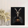 thumbnail image 2 of Goat Head Symbolism Dark Art Canvas Print Wall Art for Living Room Office Study Apartment, 2 of 8