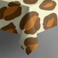 thumbnail image 5 of Cream and Brown Of Leopard Print Square Tablecloth,Waterproof Square Table Cover,Wipeable Spillproof Washable Table Cover for Home Kitchen Party Decor 60"x60"(152x152cm), 5 of 6