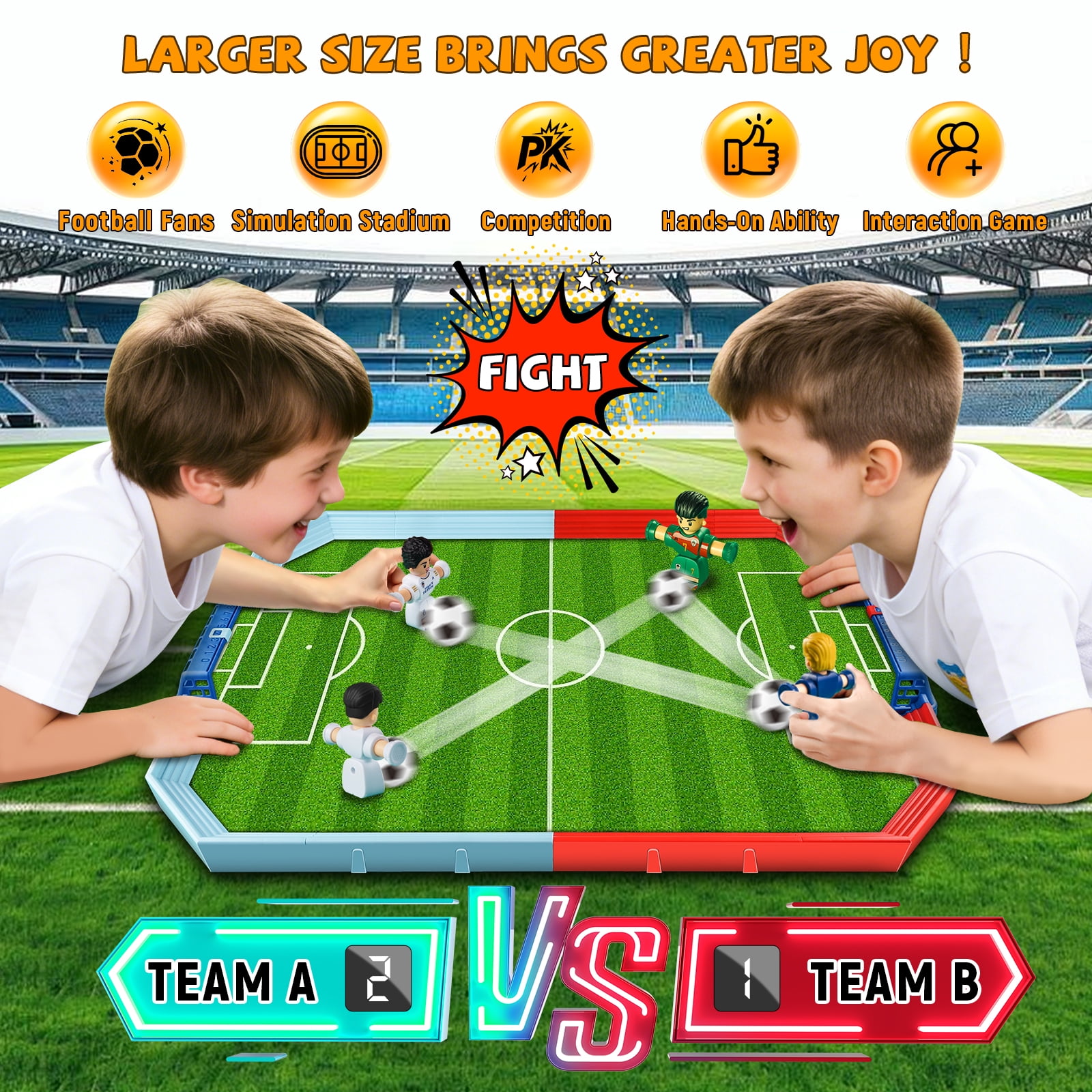 Mini Foosball Table Game for Kids Soccer Game Set Gifts Boys Toy Football Games Board for Indoor Sports Game Room Pinball Interactive Birthday Gift Toys for 3 4 5 6 7 8-12 Year Old Family Gatherings