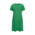 thumbnail image 5 of Dreluolixuan Cotton Nightgowns for Women Short Lightweight Loose Nightgown Crew Neck Short Sleeve Sleep Dress Graphic Casual Sleepwear, 5 of 5
