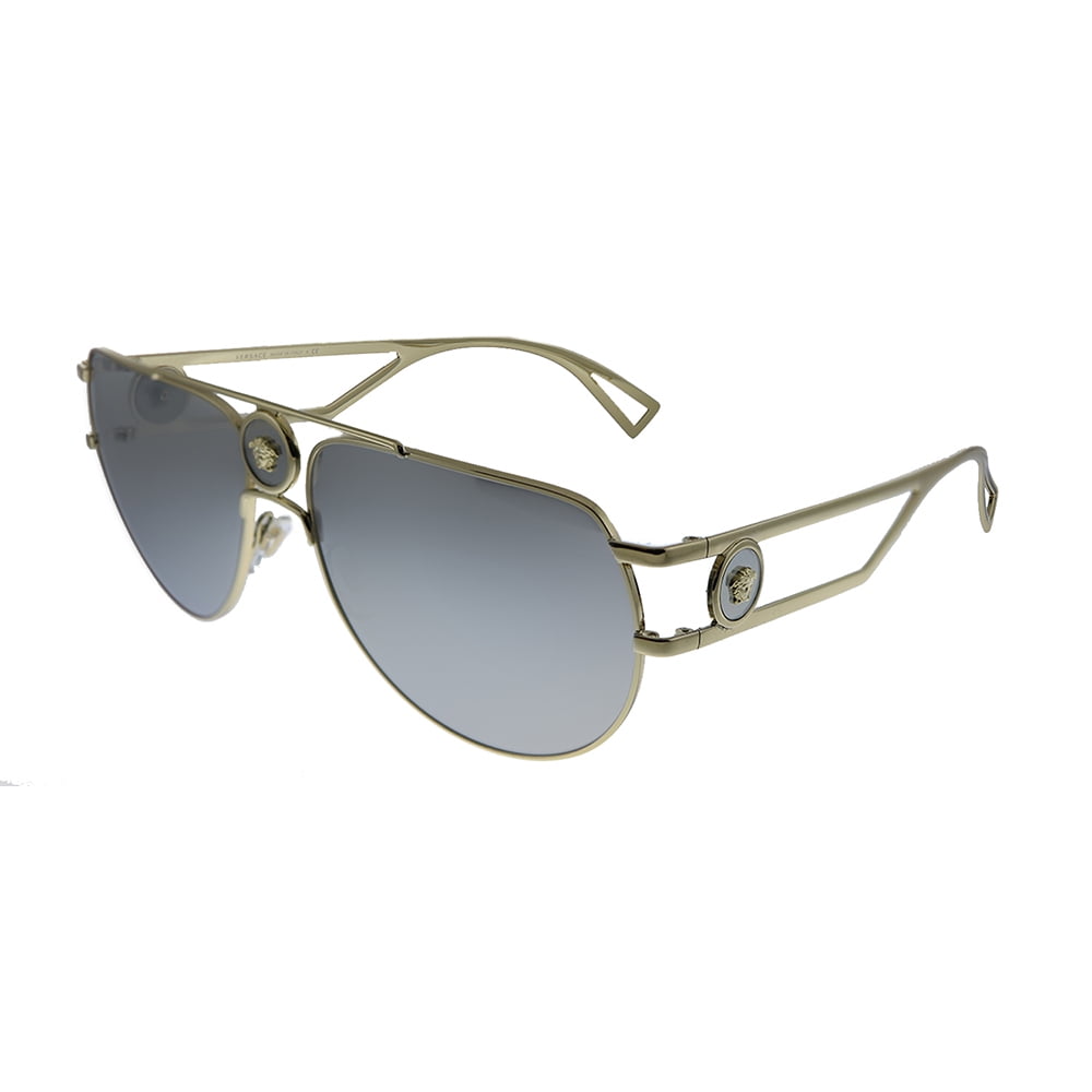 Versace Versace VE 2225 12526G Unisex Aviator Sunglasses Walmart