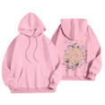 thumbnail image 3 of Graphic Hoodies for Women Cute Long Sleeve Preppy Aesthetic Sweatshirts Fall Oversized Pullover Hooded Tops with Pockets 06-Pink S, 3 of 4