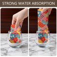 thumbnail image 6 of 2 Pcs Pioneer Flower Floral Print Pattern Kitchen Towels, Funny Microfiber Dish Towel Set, 18" X 26" Tea Towels, 6 of 6