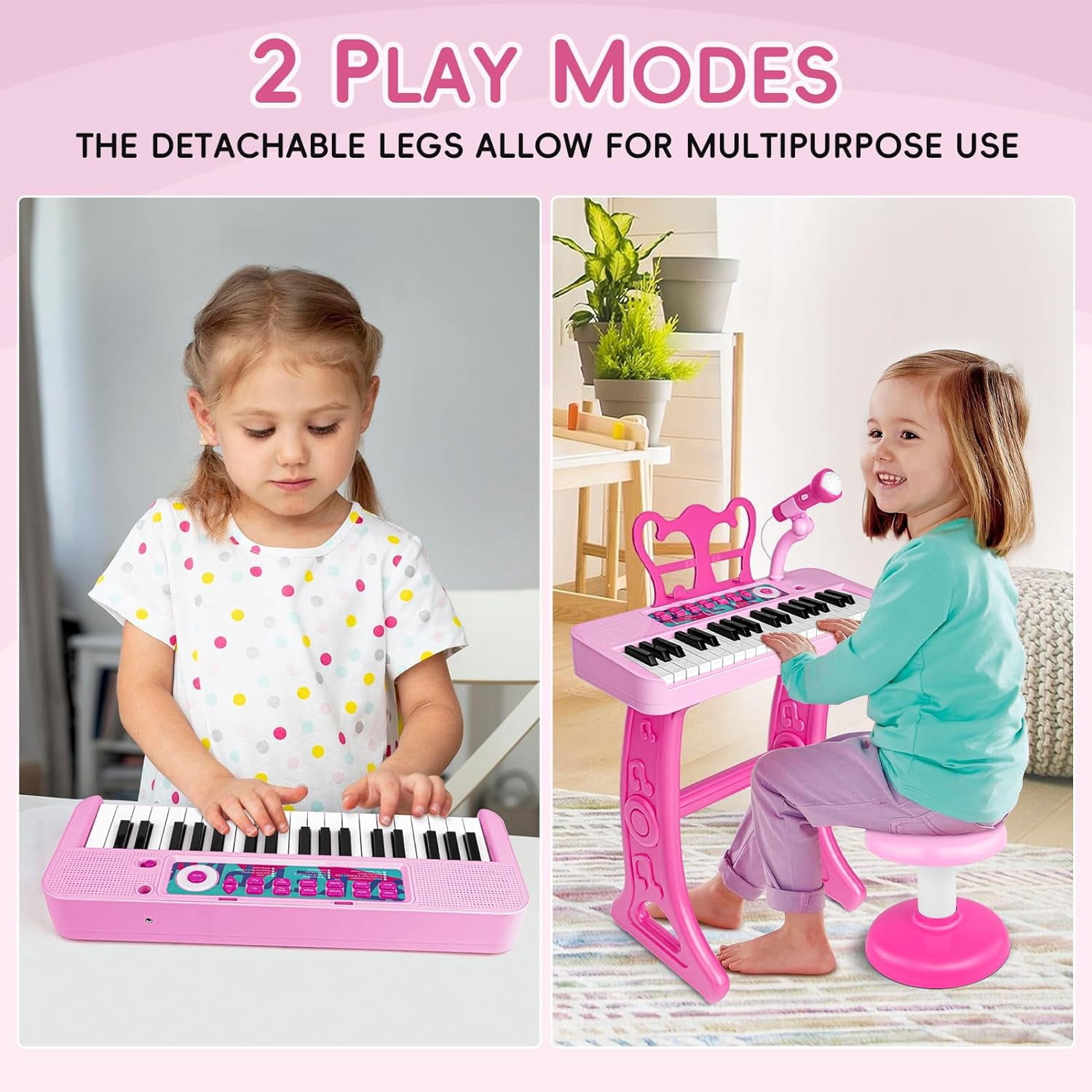 Aijohnny Keyboard Piano Toys for Kids, 37 Keys Musicial Instruments for Baby, Toddlers Birthday Gifts for 3 4 5 6 7 8 Year Old