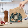 thumbnail image 2 of Yayeee Napkin Holder for Table Set of 2 Kitchen Paper Tissue Organization, Flowers Cat, 2 of 8