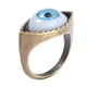 thumbnail image 1 of Anillo de aleación Anillo de dedo con diseño de ojo exagerado Anillo vintage Estilo punk Joyería de dedo Azul, 1 of 5