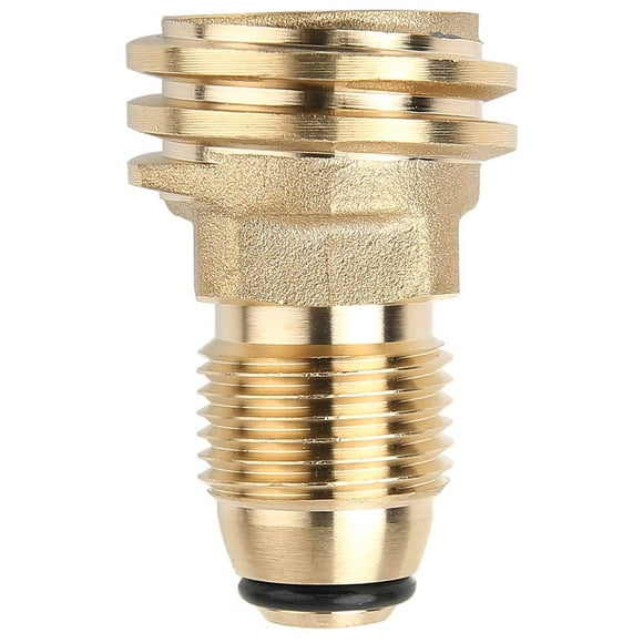 Propane Tank Adapter Converts POL to QCC1 Brass Propane Hose Adapter for All 1LB Propane BBQ Cylinders
