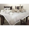 thumbnail image 3 of Fennco Styles CafÃ© Roma Striped Design OmbrÃ© Ivory Tablecloth for Home DÃ©cor, Dining Room, Parties, Machine Washable, 3 of 10