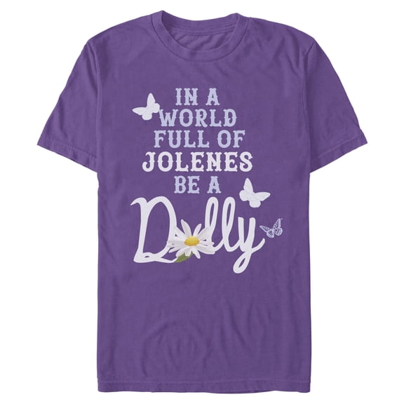Mens Dolly Parton In A World Full of Butterflies T Shirt