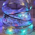 thumbnail image 3 of Christmas Ribbon Fairy Lights, Christmas Tree Light Up Ribbon, Ribbon Lights for Christmas Tree, Indoor Ribbon String Lights for Xmas Tree Decor (Gold-Warm,10M),Gold,10M, 3 of 7