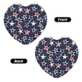 thumbnail image 2 of Uemuo Watercolor Stars Print Compact Portable Pocket Makeup Mirror - Leather Cover, Elegant Travel Cosmetic Mirror for Purse, Pocket, and Handbag-Heart Shape, 2 of 9